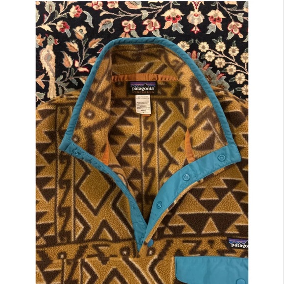 Vintage 2000’s Patagonia Synchilla Snap-T - Abstract Yellow Design - Picture 2 of 9